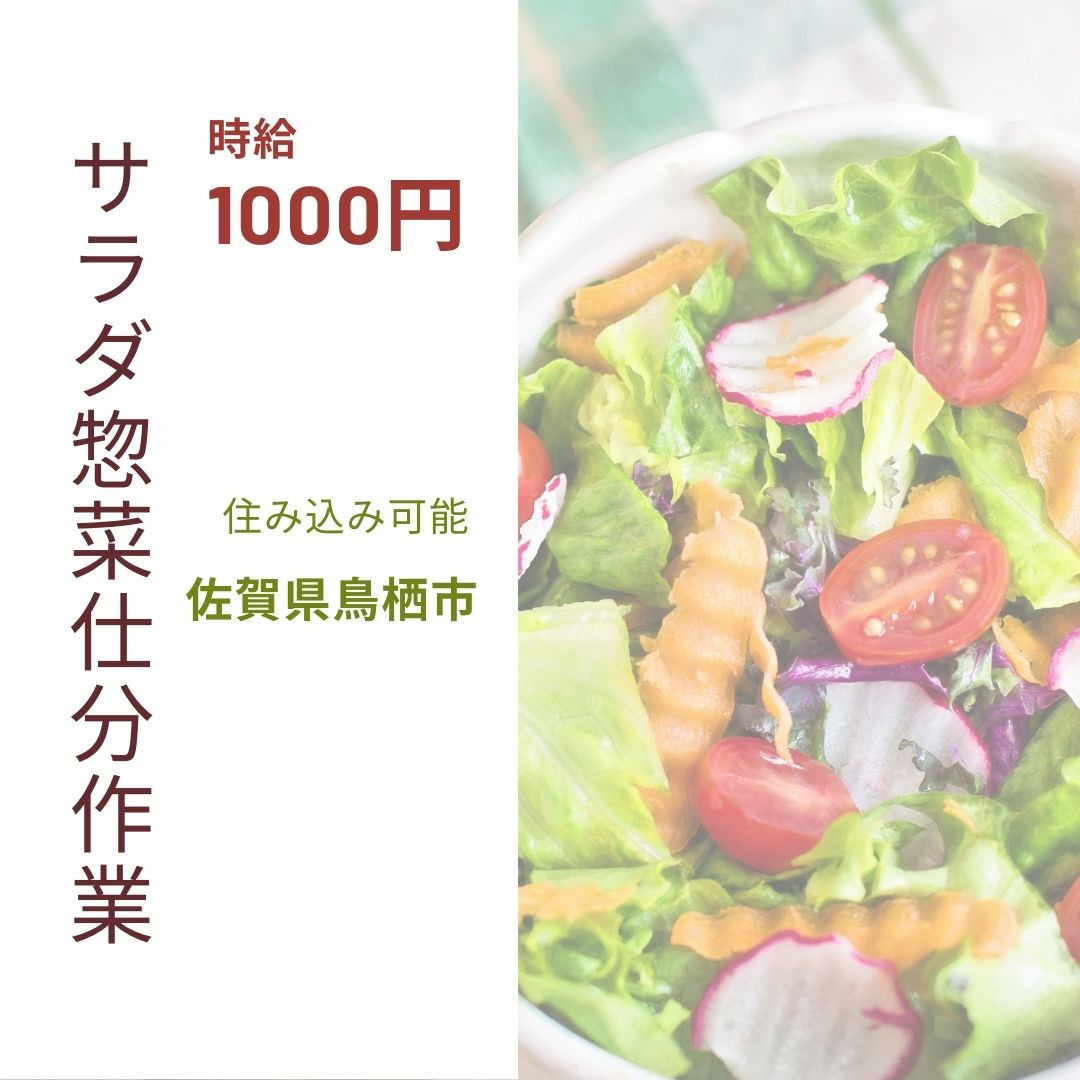 サラダ・惣菜の仕分作業（ID：39）の求人画像１
